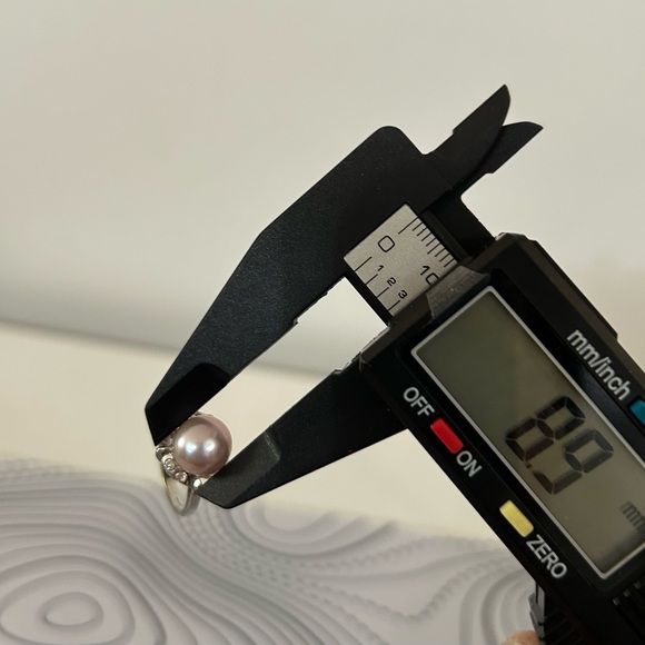 Elegant Pink Freshwater Pearl Ring and Earring Set - Picture 5 of 5